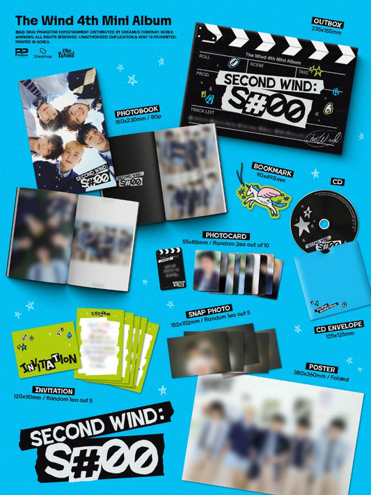 PRE-ORDER: The Wind 4th Mini Album - Second wind : S#00 (Photobook Ver.)