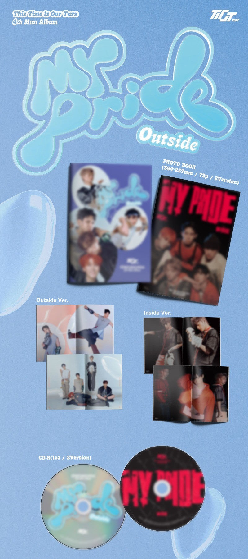 TIOT 4rd Mini Album - MY PRIDE (Photobook Ver.) (Random)
