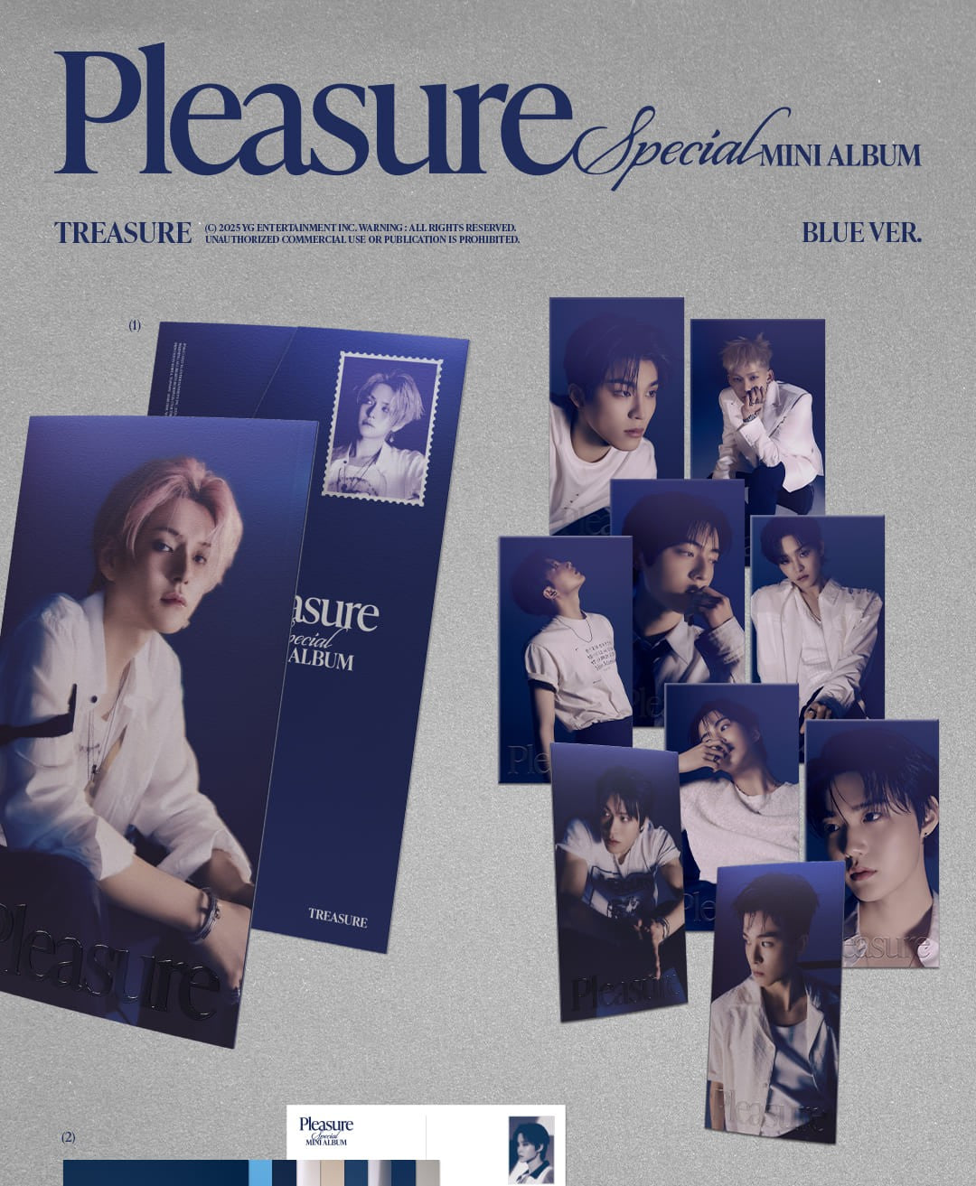 TREASURE Special Mini Album – PLEASURE (BLUE Ver.) (Random)