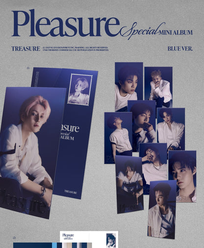 TREASURE Special Mini Album – PLEASURE (BLUE Ver.) (Random)