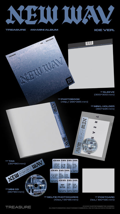 PRE-ORDER: TREASURE 4th Mini Album - NEW WAV