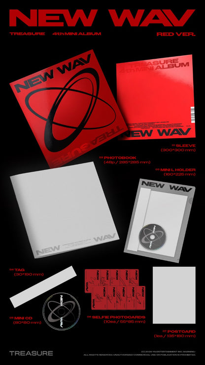 PRE-ORDER: TREASURE 4th Mini Album - NEW WAV