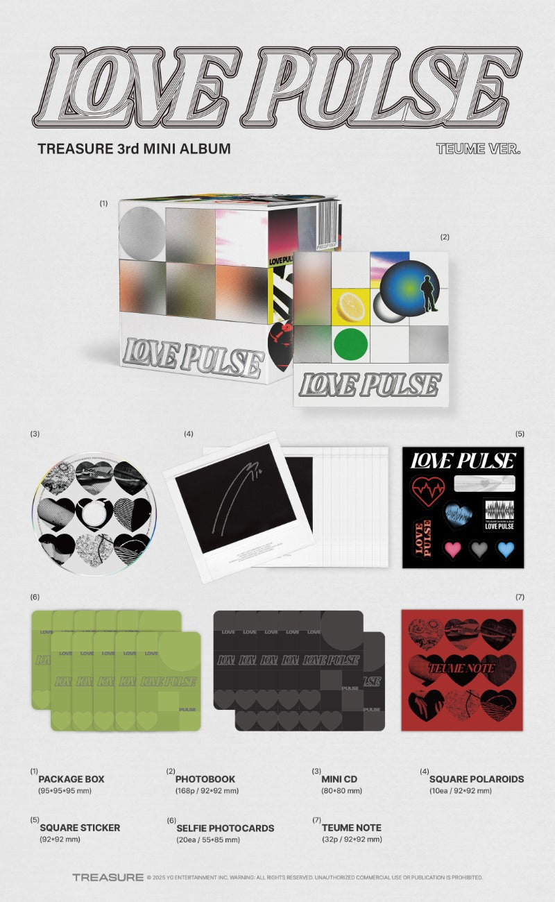 TREASURE 3rd Mini Album – LOVE PULSE (TEUME Ver.) (Limited Edition)