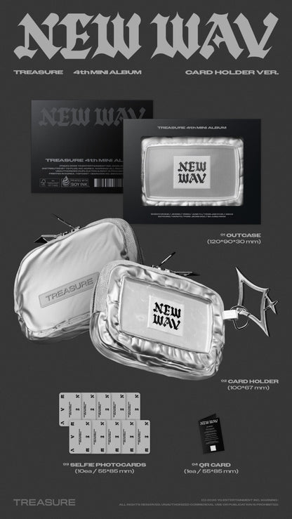 PRE-ORDER: TREASURE 4th Mini Album - NEW WAV (Card Holder Ver.) (Limited Edition)