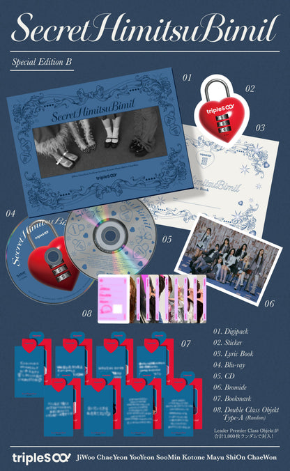tripleS ∞! (Hacchi!) 1st EP - SecretHimitsuBimil [Japanese Edition]