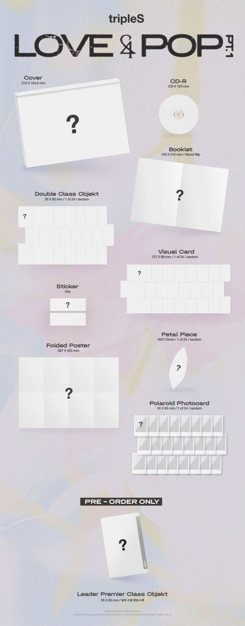 PRE-ORDER: tripleS - LOVE&POP pt.1 (Random)