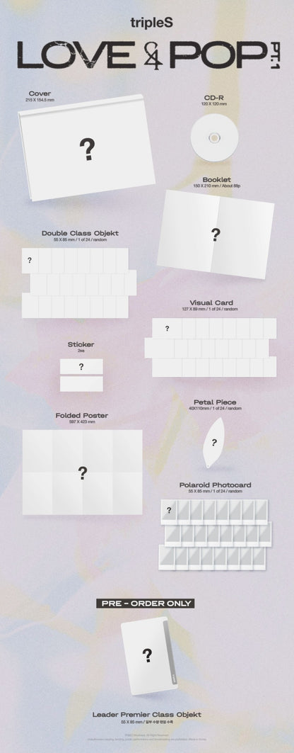 PRE-ORDER: tripleS - LOVE&POP pt.1 (Random)