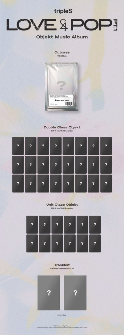 PRE-ORDER: tripleS - LOVE&POP pt.1 (Objekt Music Album)