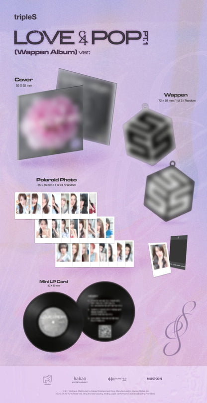 PRE-ORDER: tripleS - LOVE&POP pt.1 (Wappen Album)