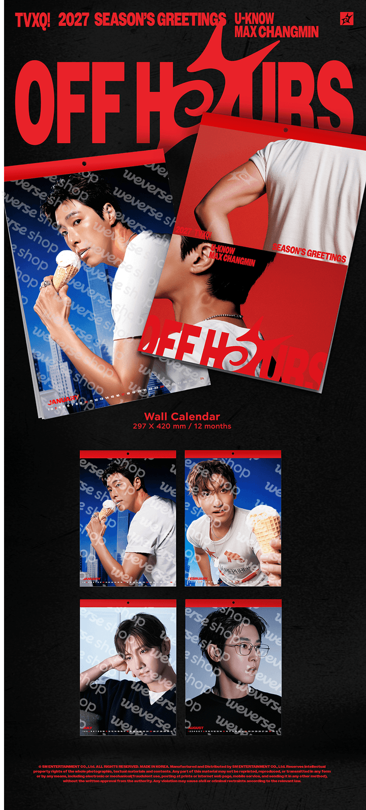 PRE-ORDER: TVXQ 2027 Season’s Greetings - OFF HOURS