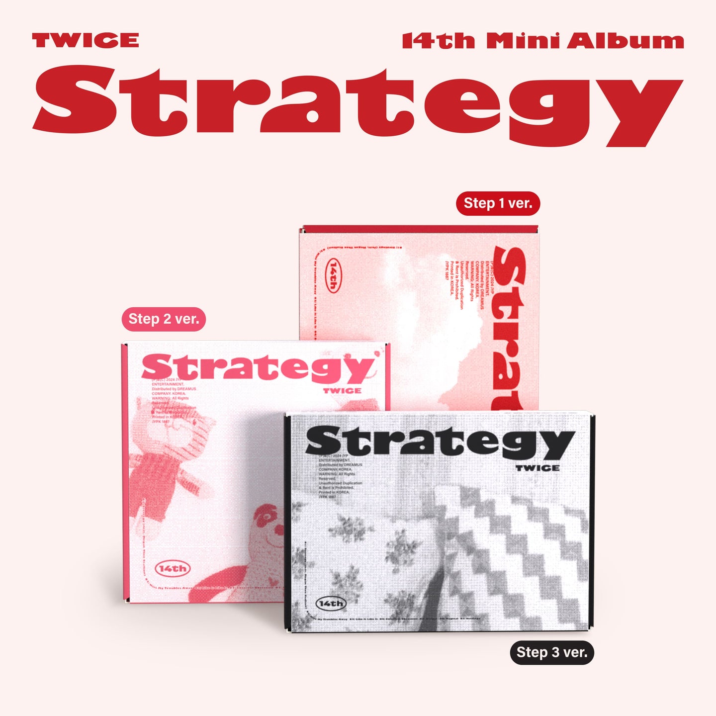 PRE-ORDER: Twice 14th Mini Album – STRATEGY (Random)