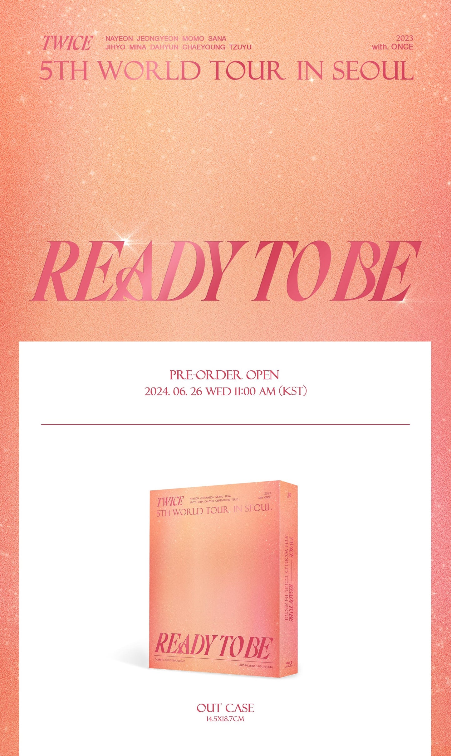 Twice – 5TH WORLD TOUR [READY TO BE] IN SEOUL BLU-RAY