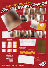Load image into Gallery viewer, PRE-ORDER: TWICE 10th Anniversary Special Album - TEN: The Story Goes On (Cast Ver.) (Random)
