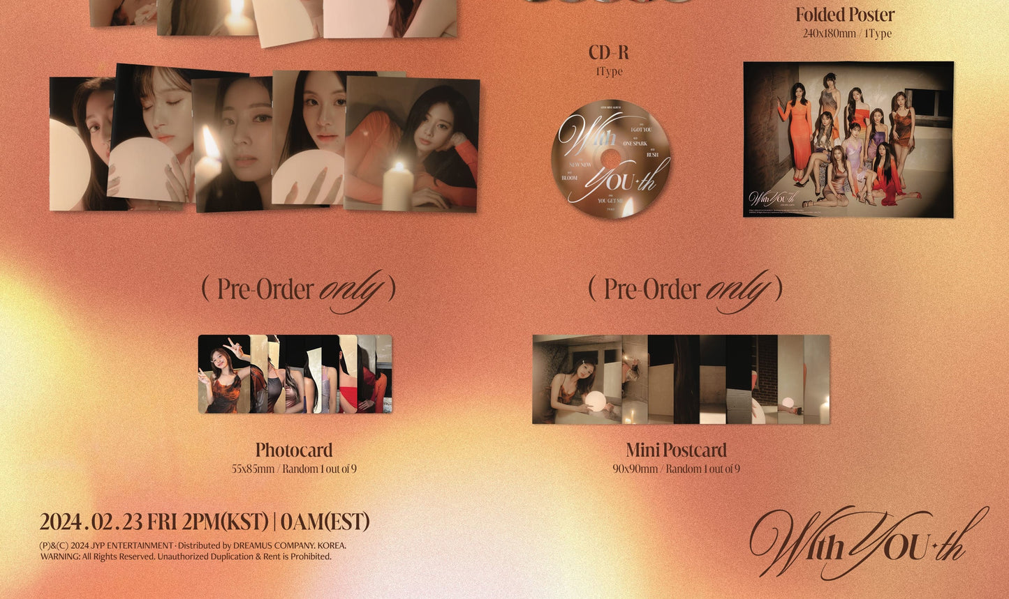 Twice Mini Album Vol. 13 – With YOU-th (Digipack Ver.) (Random)