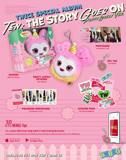TWICE 10th Anniversary Special Album - TEN: The Story Goes On (Party Lovely Ver.)