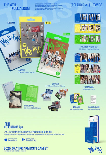 TWICE 4th Full Album – THIS IS FOR (POLAROID Ver.) (Random)