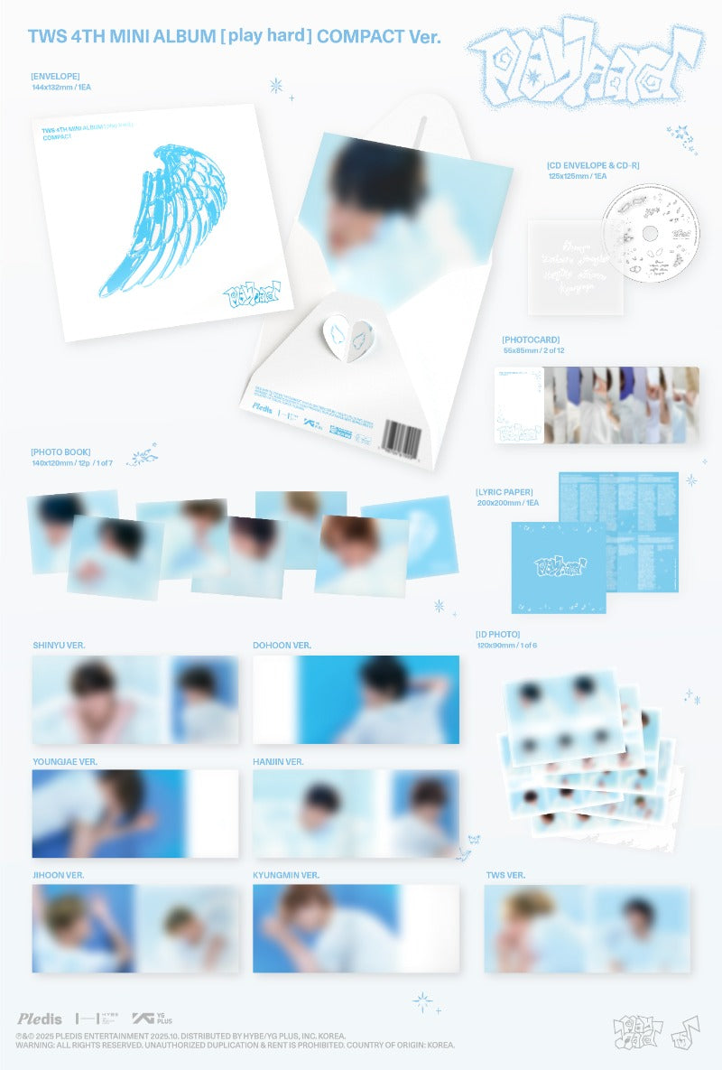 TWS 4th Mini Album - play hard (Compact Ver.) (Random)