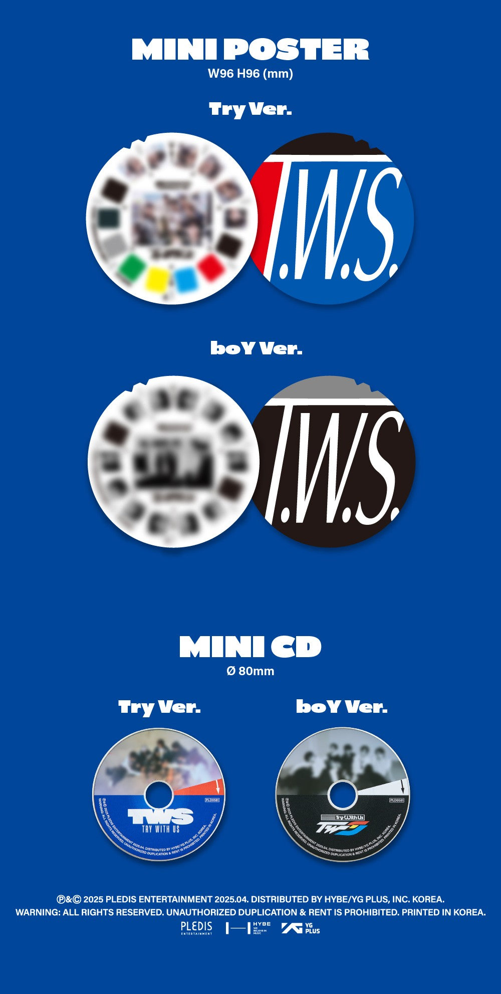 PRE-ORDER: TWS 3rd Mini Album – TRY WITH US (Random)