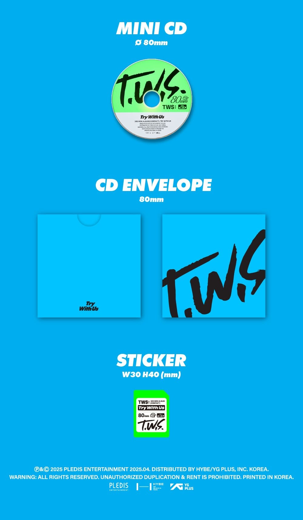 TWS 3rd Mini Album – TRY WITH US (Compact Ver.) (Random)