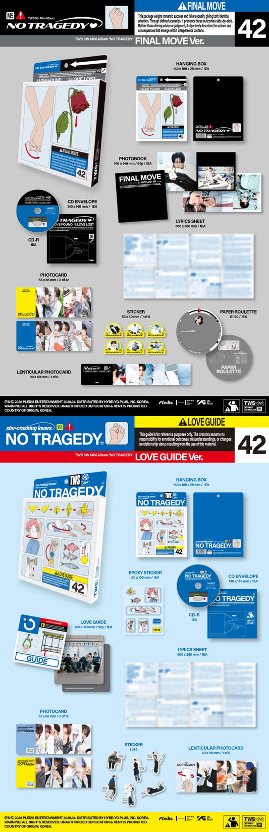 PRE-ORDER: TWS 5th Mini Album - NO TRAGEDY (Random)