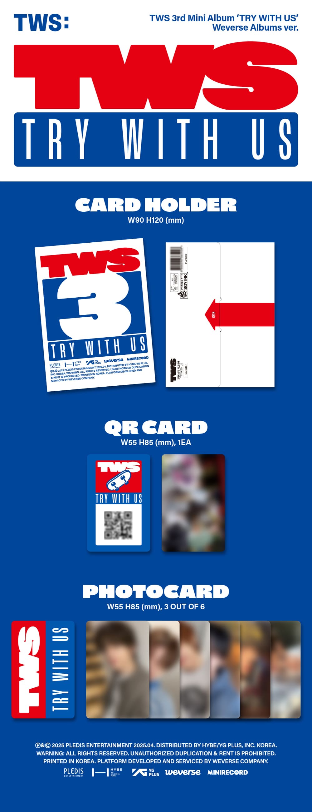 TWS 3rd Mini Album – TRY WITH US (Weverse Albums Ver.)