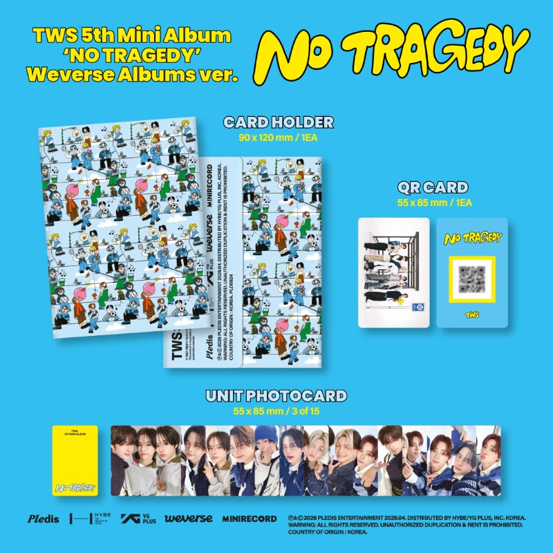 TWS 5th Mini Album - NO TRAGEDY (Weverse Albums Ver.)