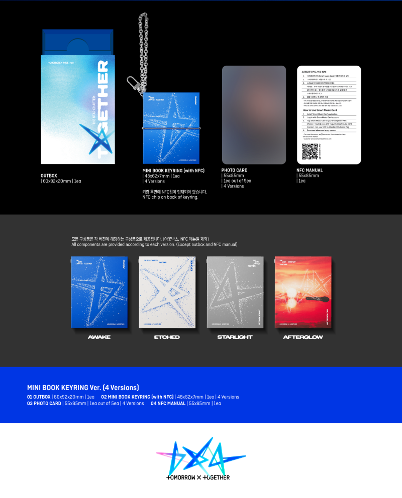 TXT – The Star Chapter: TOGETHER (Mini Book Keyring Ver.) (Random)