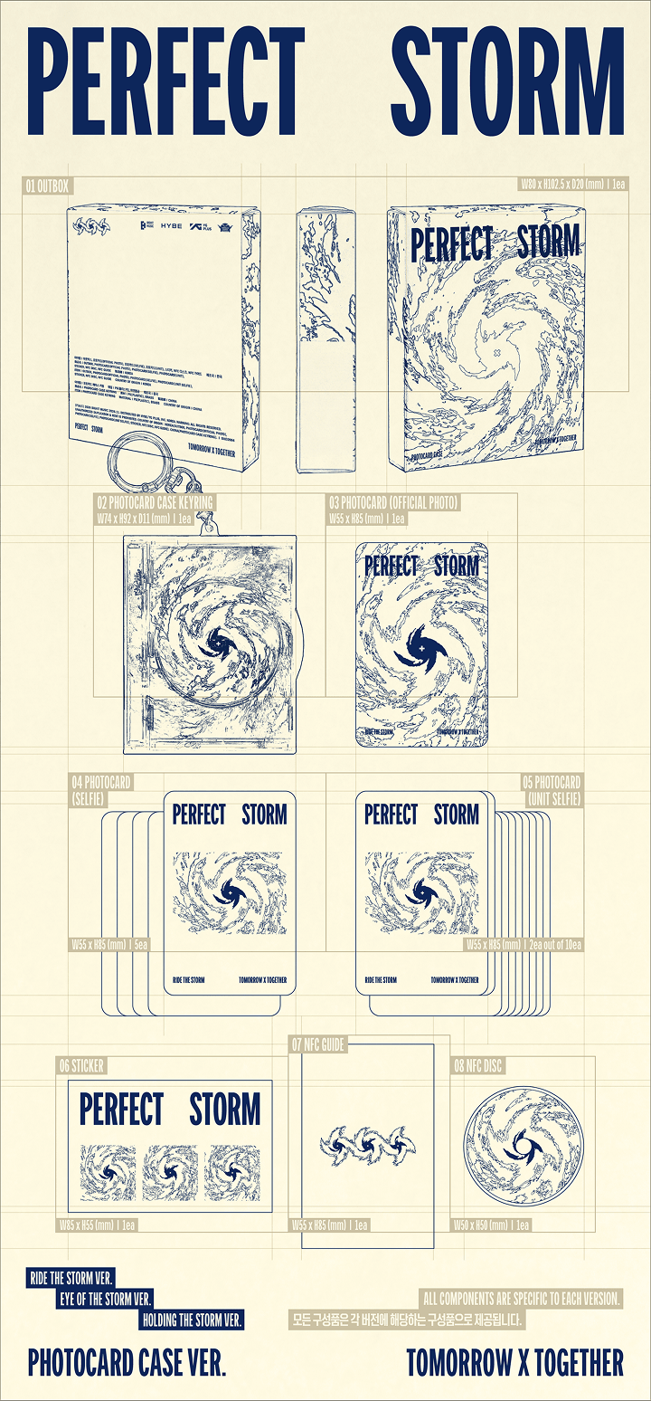 PRE-ORDER: TXT 9th Mini Album - PERFECT STORM (Photocard Case Ver.) (Random)