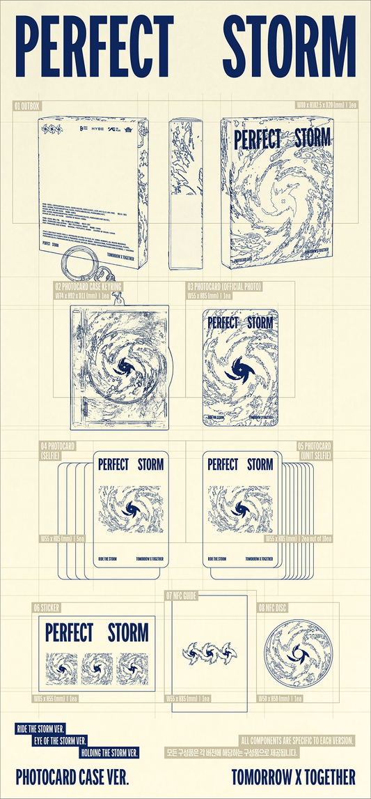PRE-ORDER: TXT 9th Mini Album - PERFECT STORM (Photocard Case Ver.) (Random)