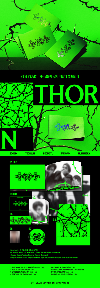TXT 8th Mini Album – 7TH YEAR: A Moment of Stillness in the Thorns (Thorn ver.) (Random)