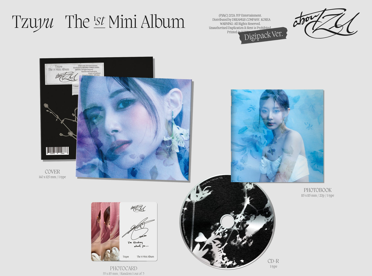TZUYU The 1st Mini Album – abouTZU (Digipack Ver.)