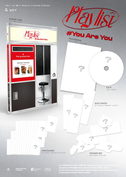 UAU (Dreamcatcher) 1st Mini Album – Playlist #You Are You (& Ver.) (Limited Edition)