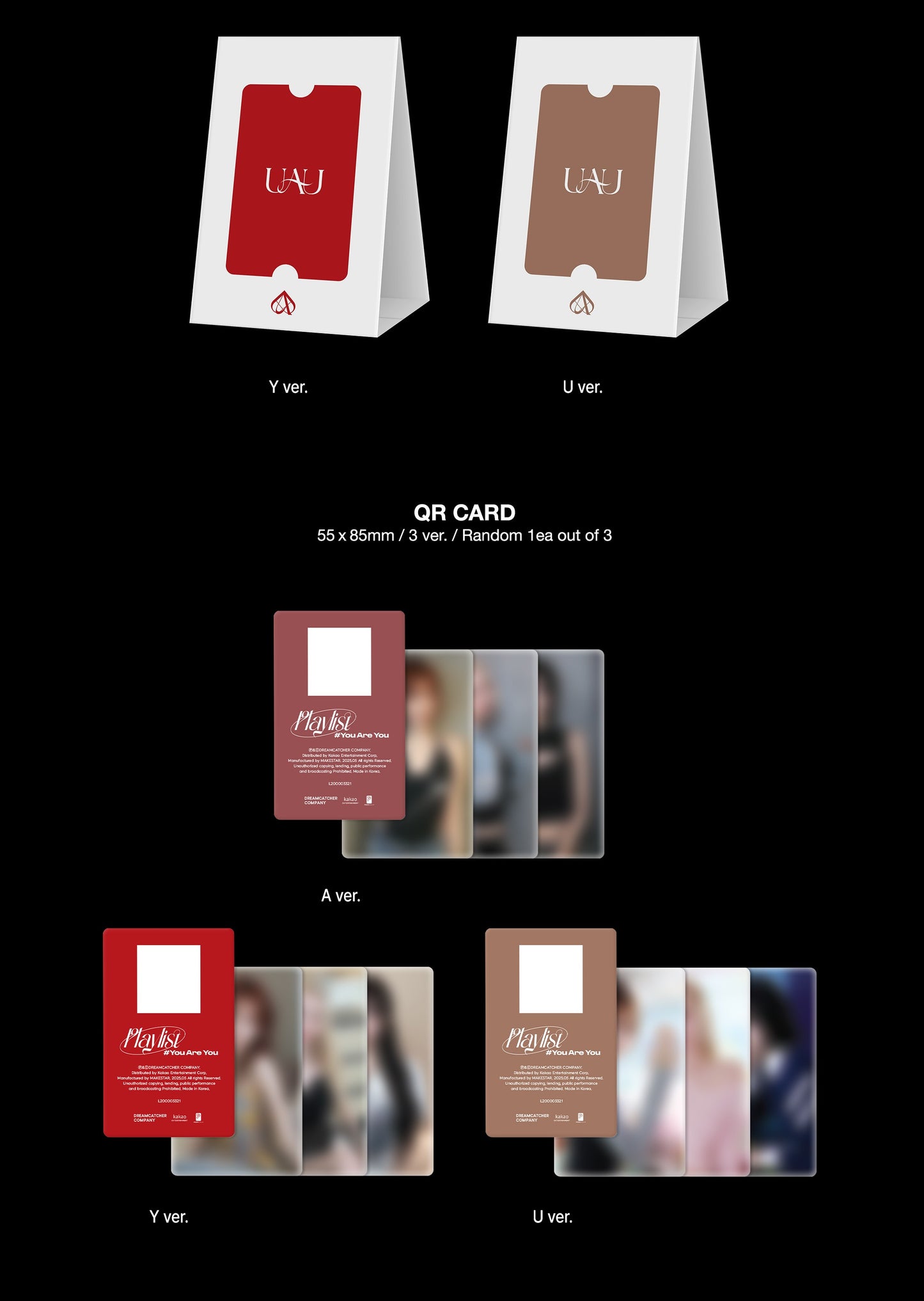 UAU 1st Mini Album – Playlist #You Are You (A / Y / U Ver.) (POCA Album) (Random)