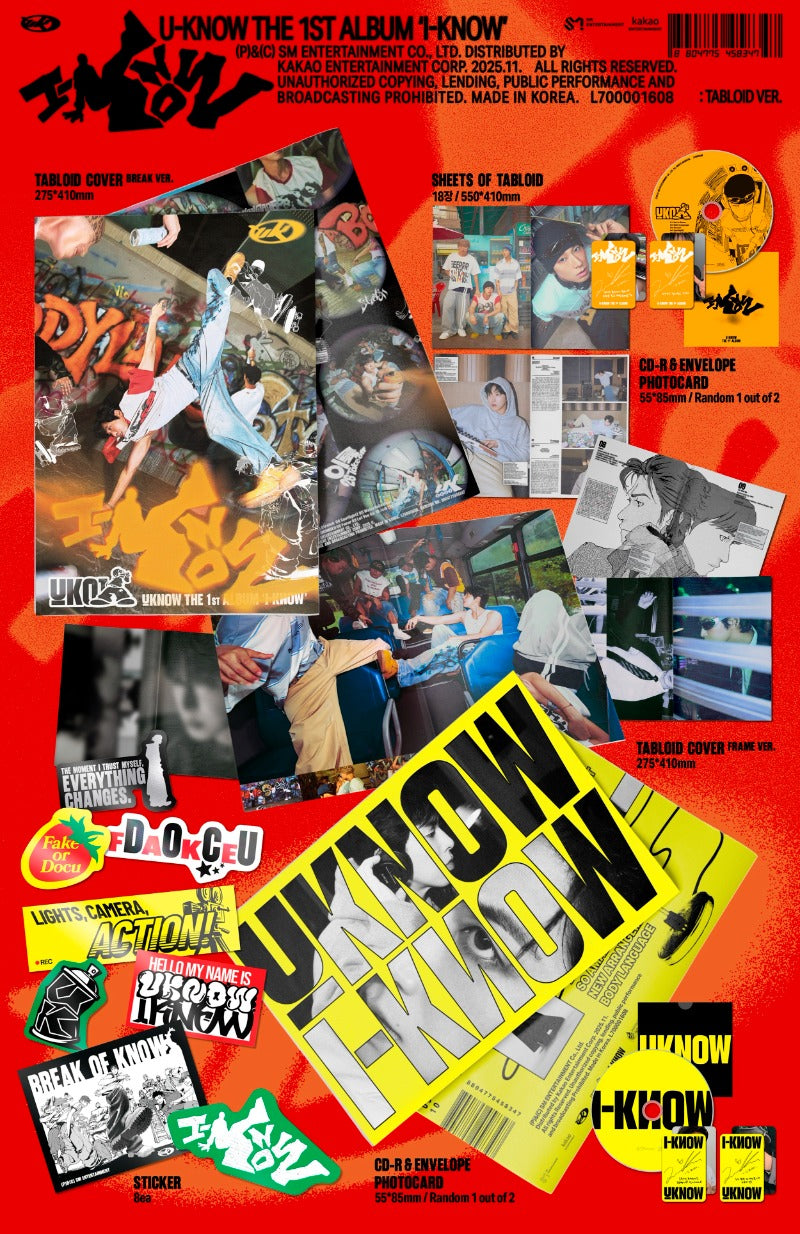 U-KNOW (TVXQ) The 1st Album - I-KNOW (Tabloid Ver.) (Random)