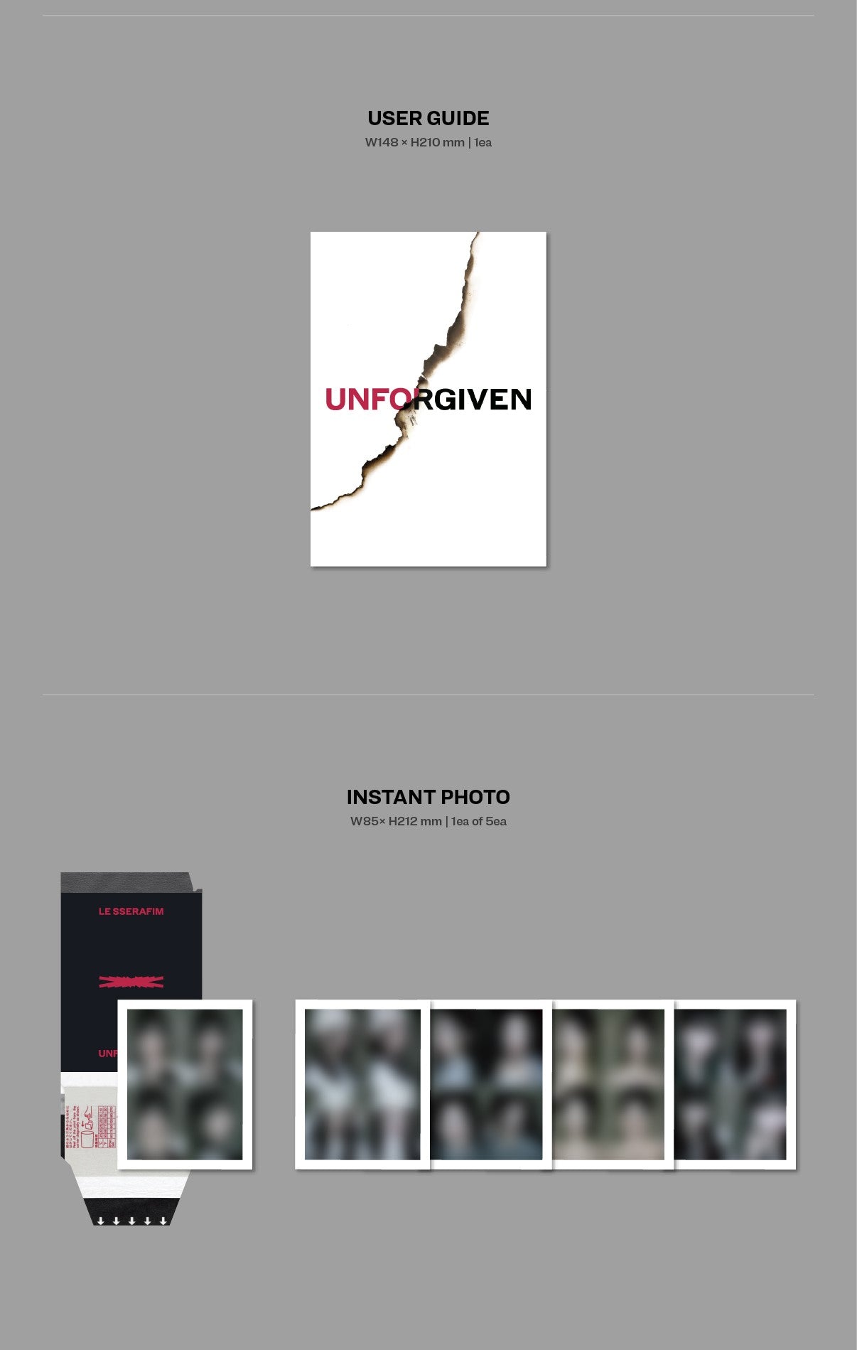 LE SSERAFIM 1st Studio Album - UNFORGIVEN (Weverse Albums Ver.) (Random)
