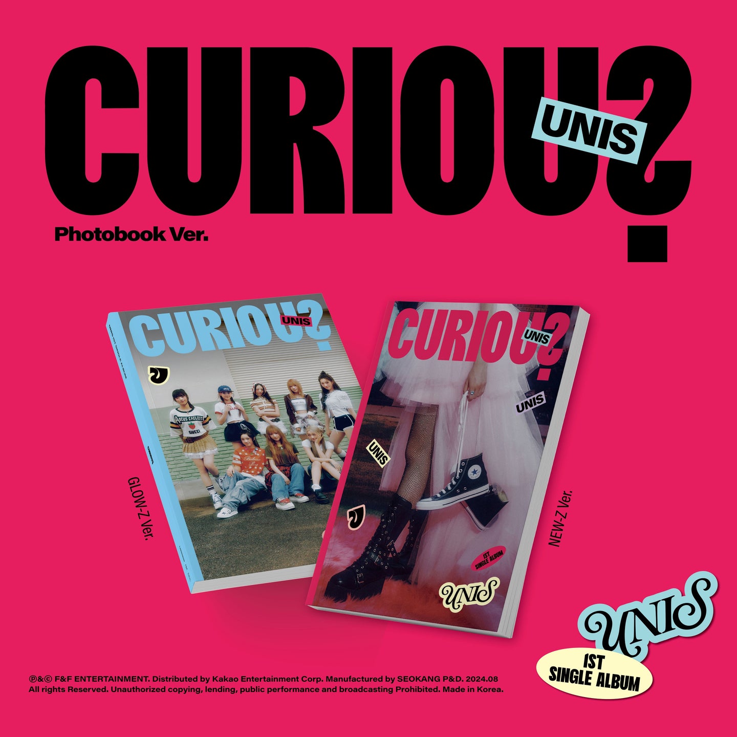 UNIS 1st Single Album – CURIOUS (Photobook Ver.) (Random)