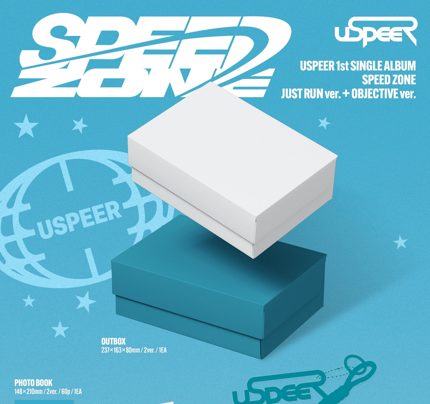 USPEER 1st Single Album – SPEED ZONE (Random)