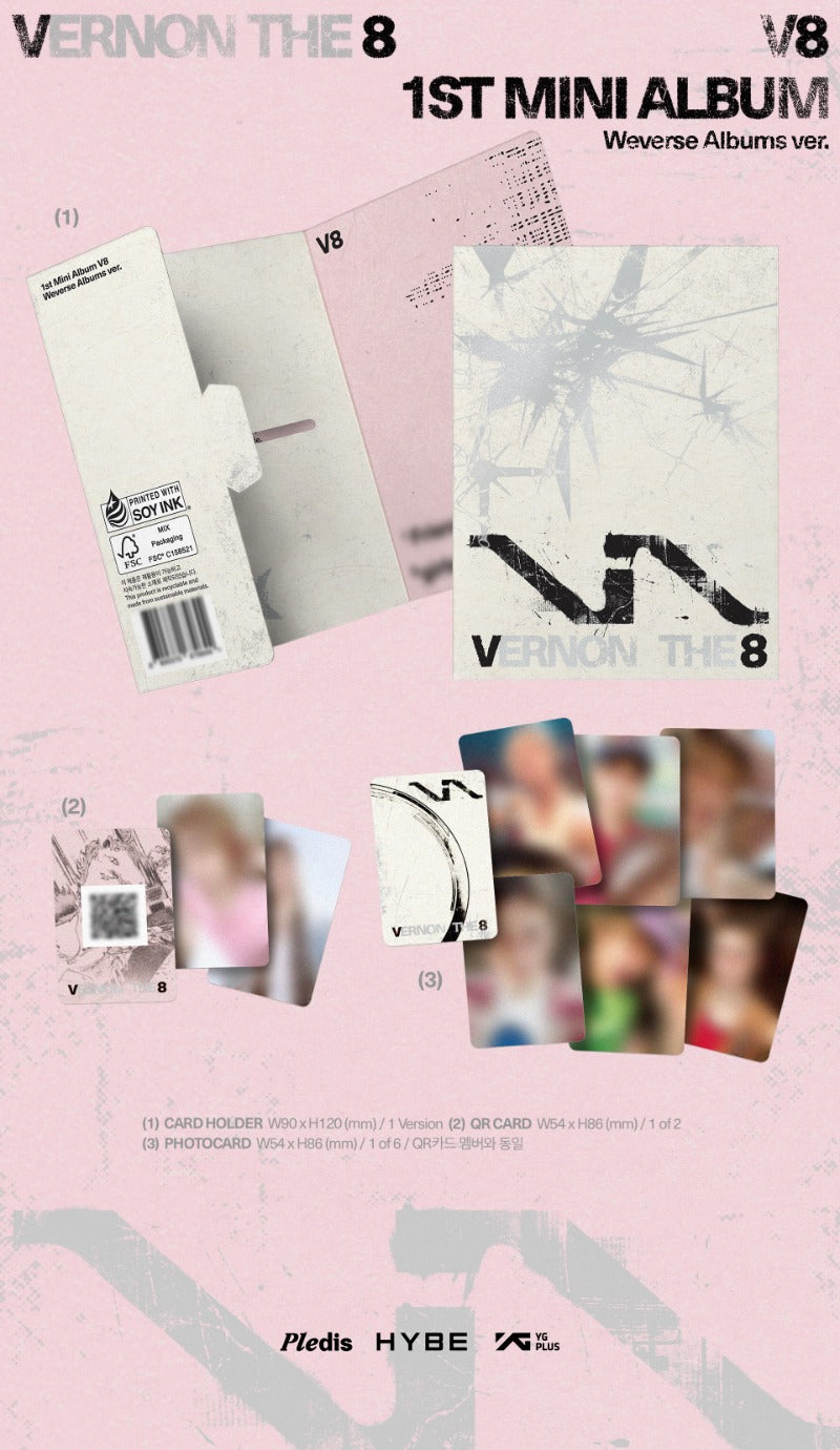 V8 (Seventeen) 1st Mini Album - V8 (Weverse Albums Ver.)