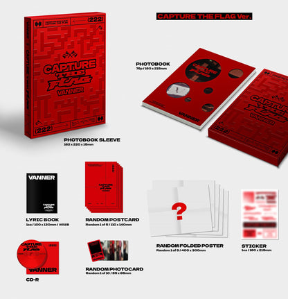 VANNER 2nd MINI ALBUM – CAPTURE THE FLAG (Random)