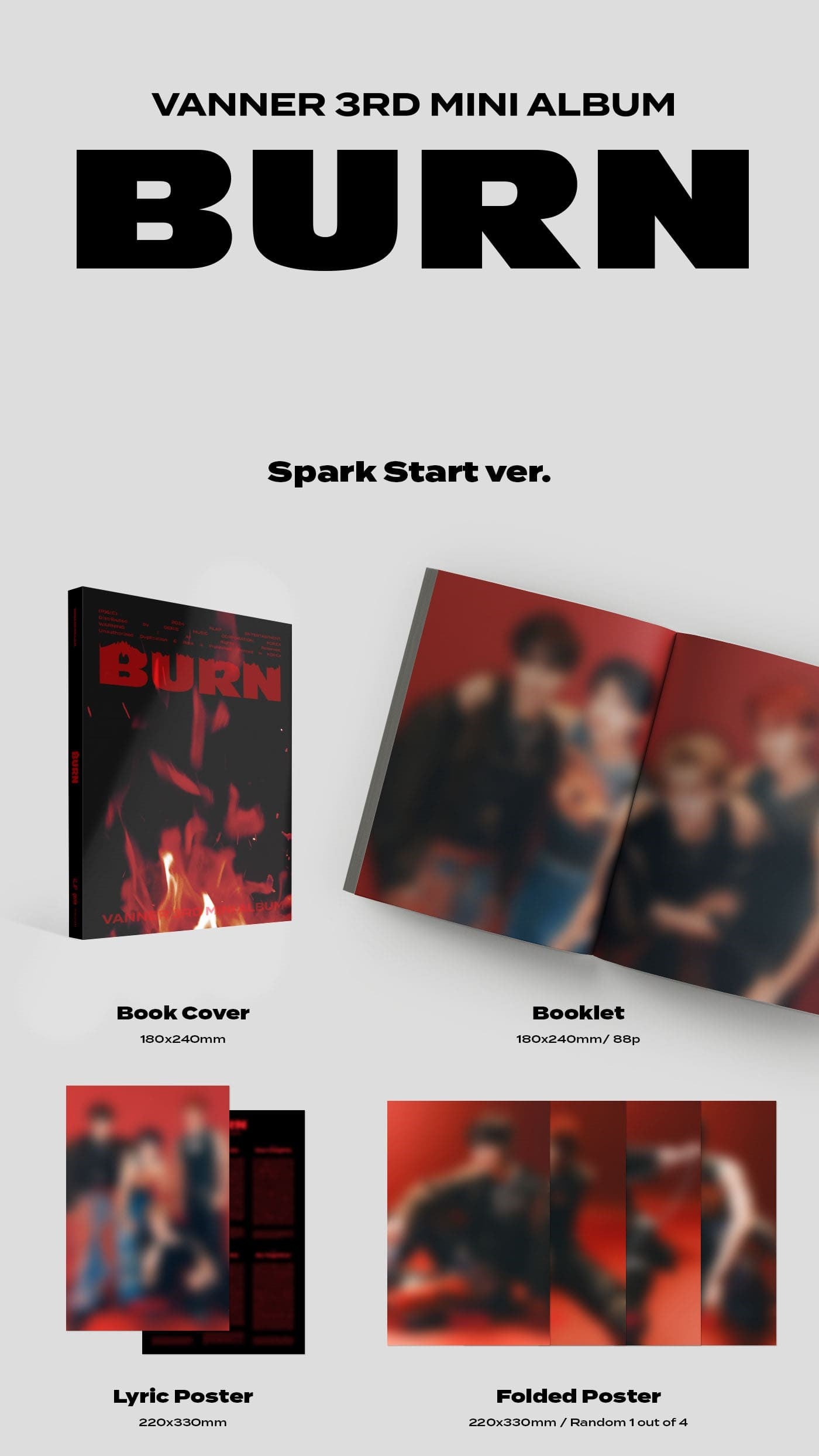 VANNER 3RD MINI ALBUM – BURN
