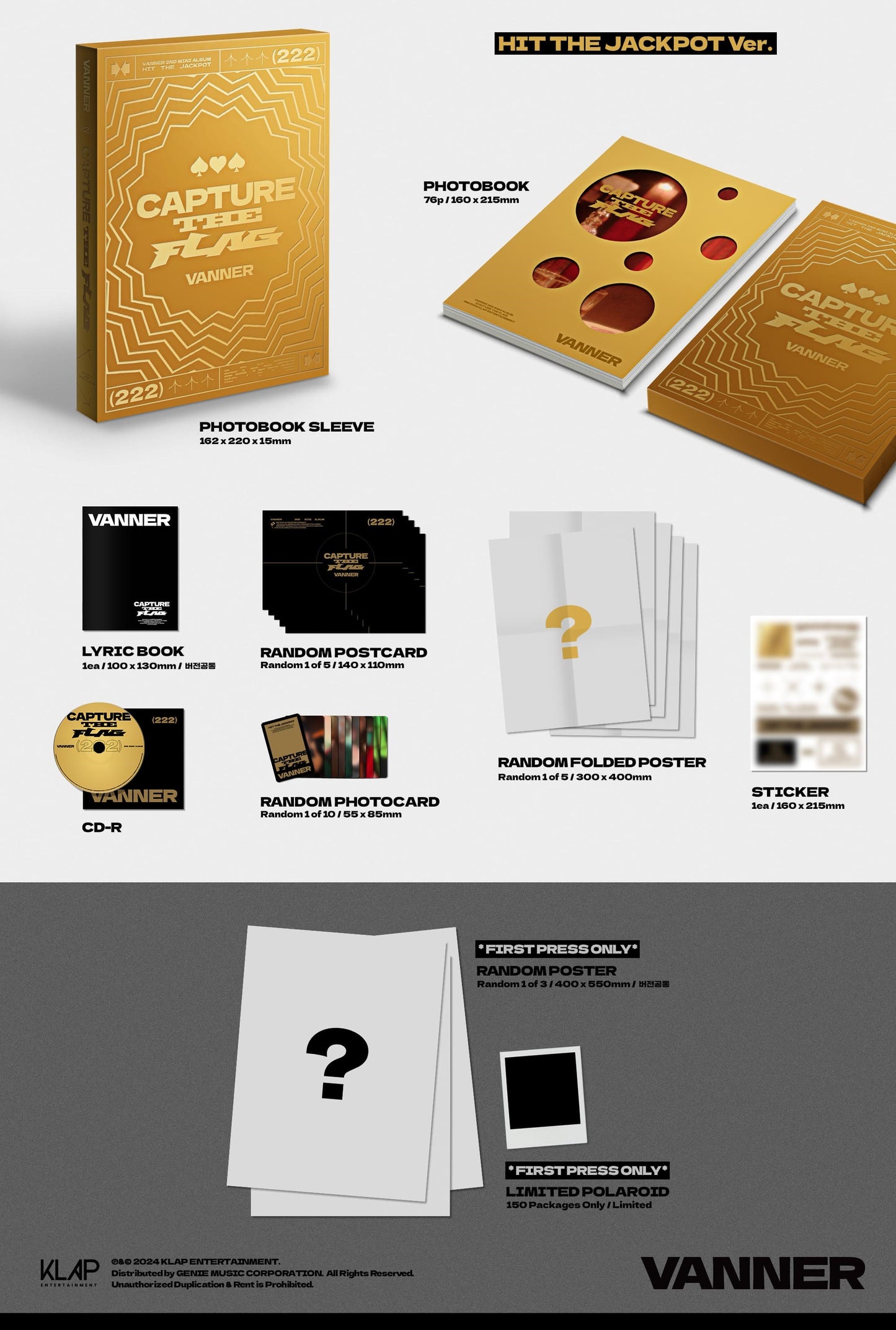 VANNER 2nd MINI ALBUM – CAPTURE THE FLAG (Random)