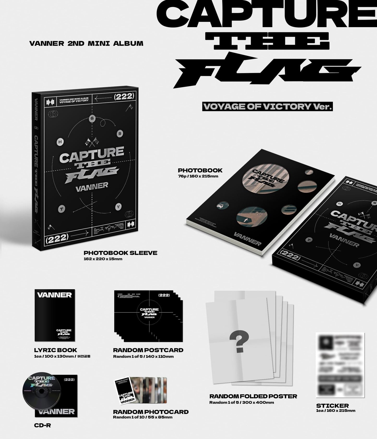 VANNER 2nd MINI ALBUM – CAPTURE THE FLAG (Random)