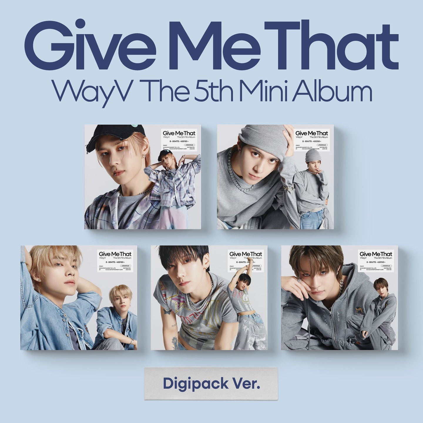 WayV The 5th Mini Album – Give Me That (Digipack Ver.) (Random)