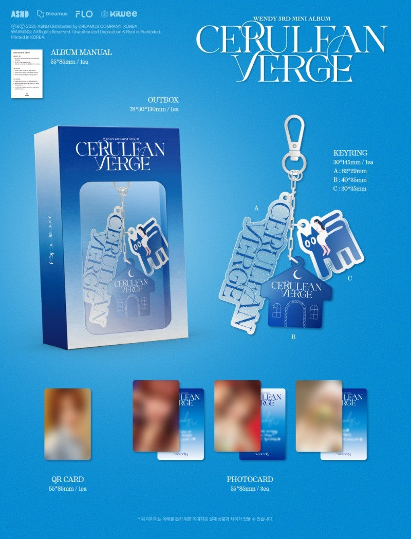 WENDY The 3rd Mini Album - Cerulean Verge (Keyring Ver.) (Smart Album)