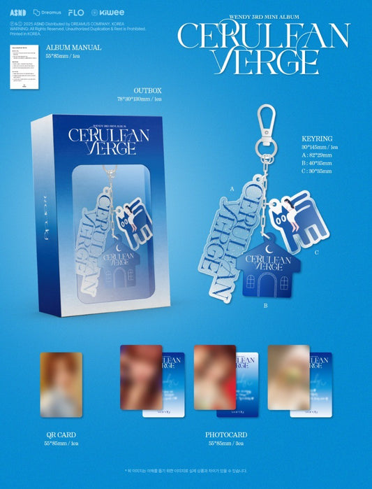 WENDY The 3rd Mini Album - Cerulean Verge (Keyring Ver.) (Smart Album)