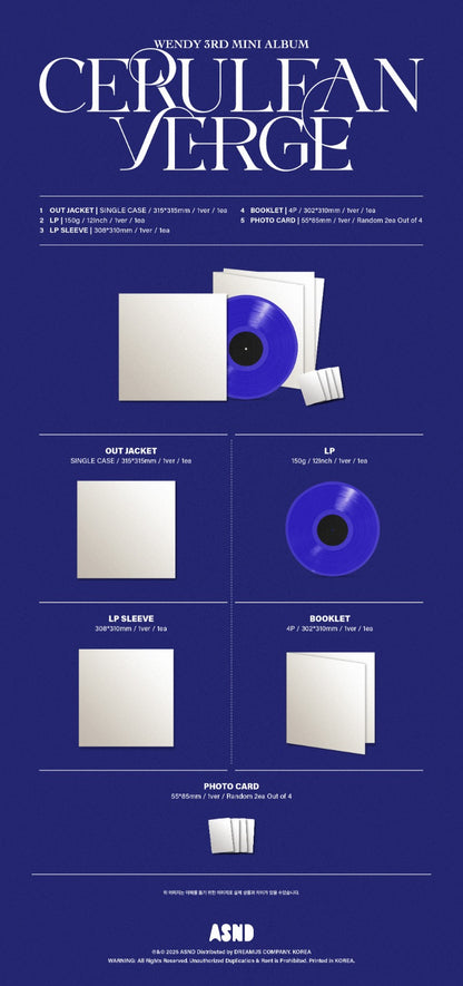 WENDY The 3rd Mini Album - Cerulean Verge (LP)