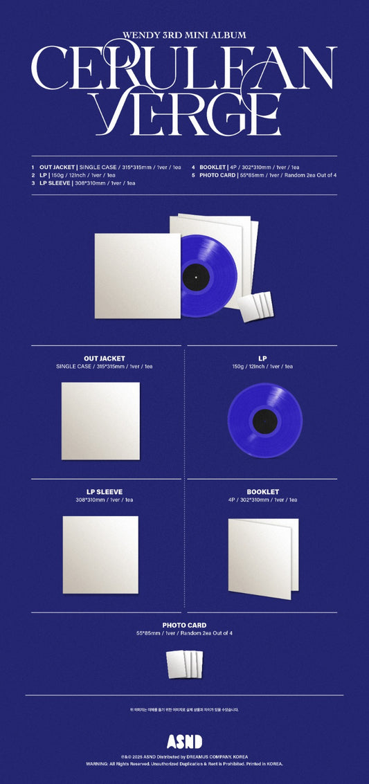 WENDY The 3rd Mini Album - Cerulean Verge (LP)