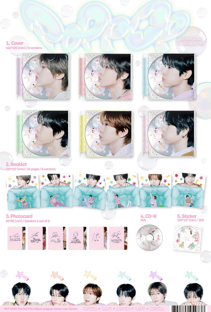 NCT WISH The 2nd Mini Album – poppop (Jewel Case Ver.) (Random)