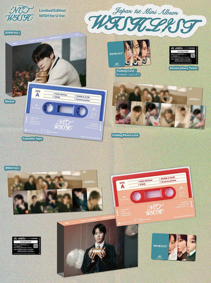 NCT WISH 1st Mini Album - WISHLIST (Japanese Edition) (Cassette ver.)