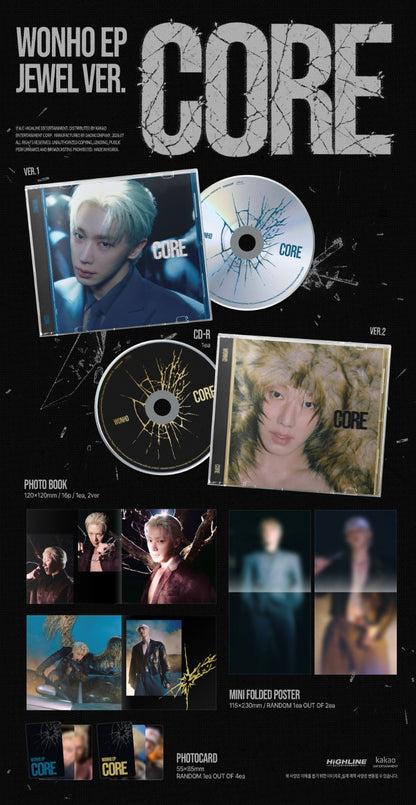 WONHO 1st EP Album - CORE (Jewel Ver.) (Random)